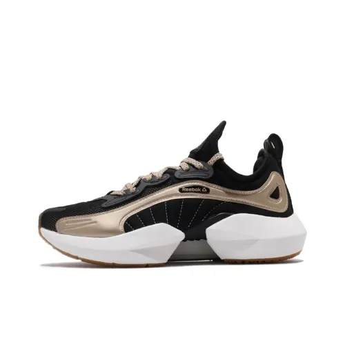 Reebok Sole Fury 0 Low Топ Беговые кроссовки Женские Черный розоый Золотой