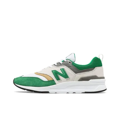 New Balance NB 997H Low Топ Беговые кроссовки Мужские Белые Зеленые