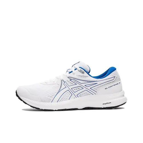 Asics Gel Contend 7 Low Топ Беговые кроссовки Мужские Белый Синий