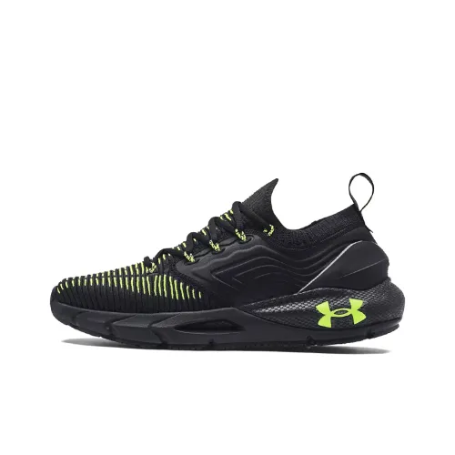 Under Armour HOVR Phantom 2 Low Топ Повседневные Беговые Кроссовки Мужские Черные Зеленые