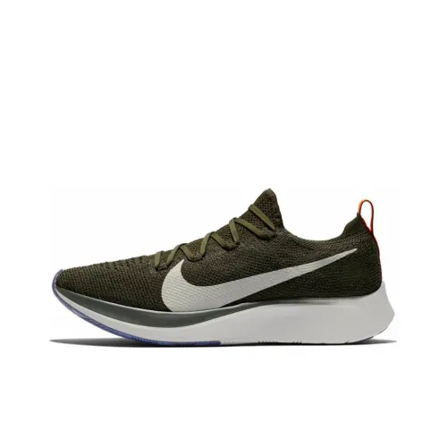 Nike Zoom Fly 1 Амортизаторы Shock противоскользящие устойчивые к истиранию низкий топ кроссовки для бега на длинные дистанции мужские яшмовый цвет