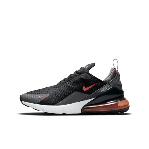 Nike Air Max 270 Low Беговые кроссовки Мужские Черные и Оранжевые