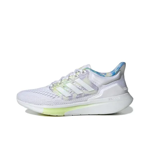 Adidas EQ21 Run Slip-resistant Abrasion-resistant Low Top Беговые кроссовки Женские Белые