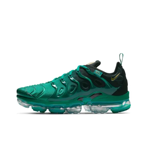 Nike Vapormax Plus Low Топ Беговые кроссовки Мужские Черные Зеленые