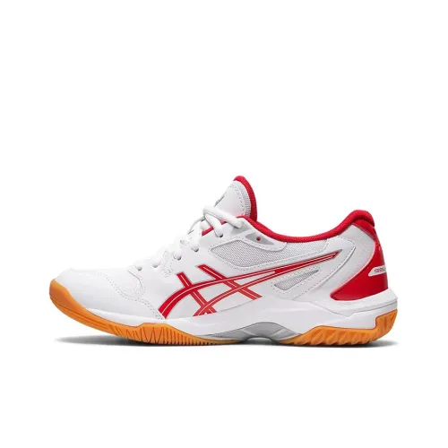 Asics Гель Ракета 10 Low Топ Беговые кроссовки Женские Белые Красные