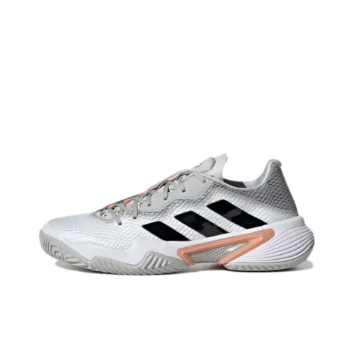 Adidas Barricade Износостойкие Низкие Кроссовки для Тениса Женские Серый Черный