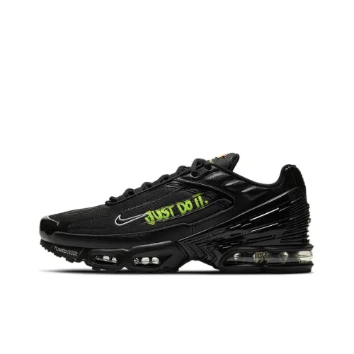 Nike Air Max Plus Low Топ Беговые кроссовки Мужские Черные Зеленые