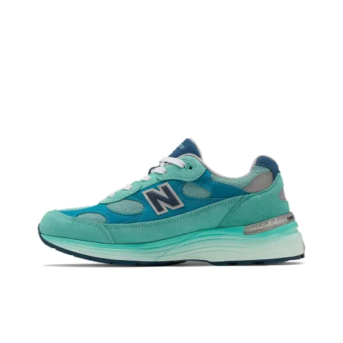 New Balance NB 992 Low Top Марафон Беговые кроссовки Унисекс Озерный зеленый Сделано в США