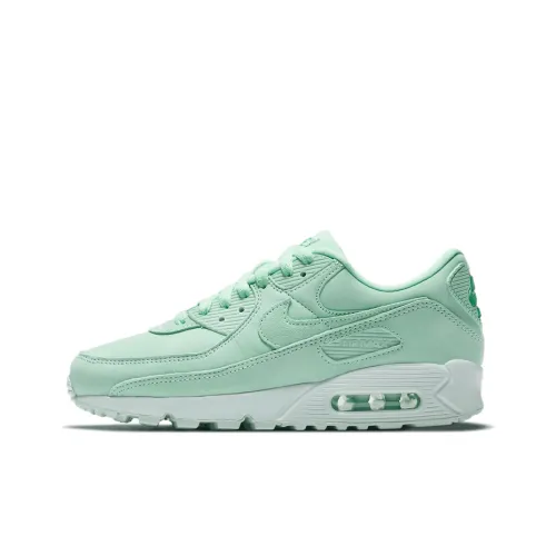 Nike Air Max 90 Low Топ Беговые кроссовки Женские Мятно-зеленый