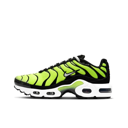 Nike Air Max Plus Low Топ Беговые кроссовки Женские Черный Зеленый