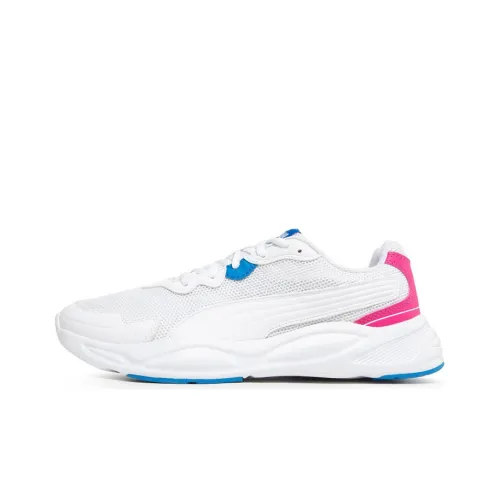 PUMA 90s Runner Амортизаторы Slip-resistant Abrasion-resistant Низкий топ Беговые кроссовки Мужские Белый Синий Розовый