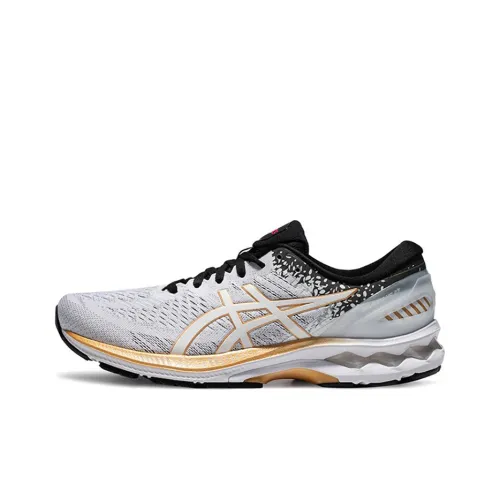 Asics Gel Kayano 27 Low Топ Беговые кроссовки Мужские Серый Платина