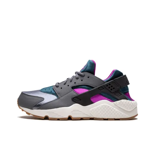Nike Air Huarache Run Shock Absorbers Slip-Resistant Abrasion-Resistant Low-Top Беговые кроссовки Женские Серый Синий Фиолетовый