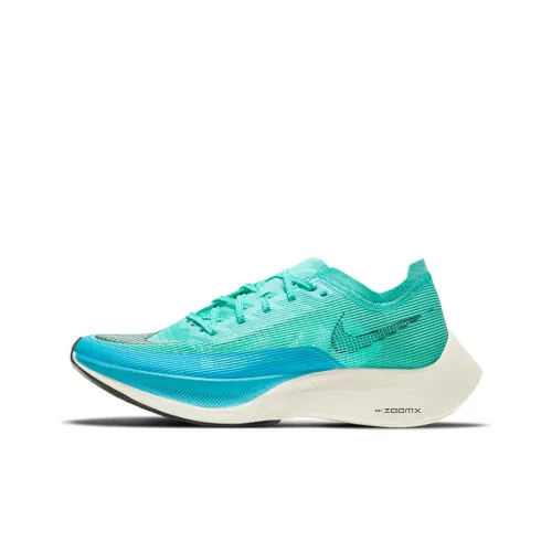 Nike ZoomX Vaporfly Next% 2 Low Топ Беговые кроссовки Женские Синий Зеленый