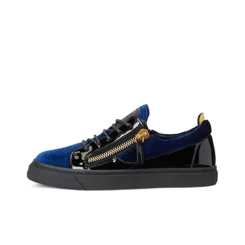 Giuseppe Zanotti GZ Low Топ Скейтборд Кроссовки Женские Синий Черный