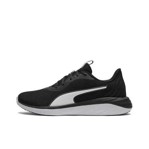 PUMA Амортизирующие Нескользящие Износостойкие Дышащие и Легкие Низкие Беговые Кроссовки Мужские Черные