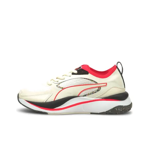 FIRST MILE X PUMA RS CURVE Аbrasion Resistant Slip Resistant Низкий Топ Беговые кроссовки Женские Белый Красный