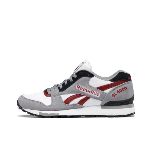 Reebok GL6000 Low Топ Беговые кроссовки Мужские Серый Красный