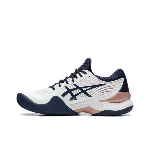 Asics Court FF 2 Low Топ Беговые кроссовки Женские Белые Синие