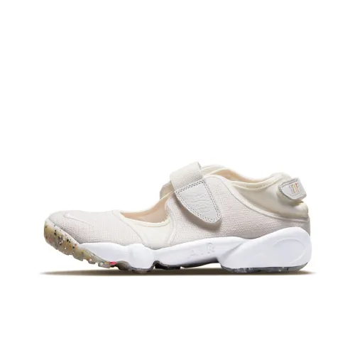 Nike Air Rift Амортизация Противоскользящий Дышащий Легкий Низкий Топ Повседневные Беговые Кроссовки Женские Экрю
