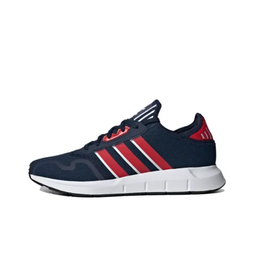 Adidas Originals Swift Run X Low Топ Беговые кроссовки Унисекс Синий Красный