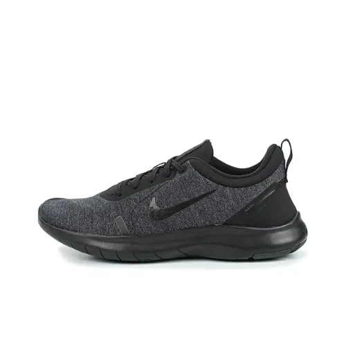 Nike Flex Experience RUN 8 Амортизация Противоскользящий Дышащий Верх Низкие Беговые Кроссовки Женские Черные
