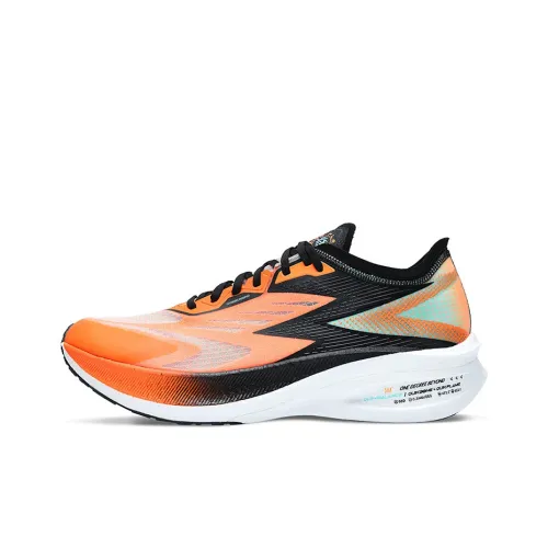 361° Feiran 1 Slip Устойчивый к истиранию Низкий Топ Беговые кроссовки Мужские Оранжевый Зеленый