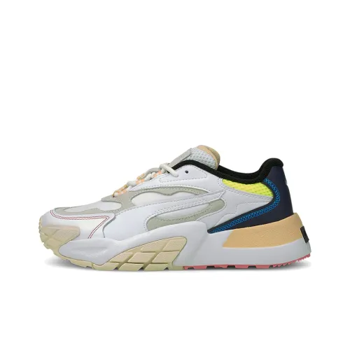 PUMA Hedra Амортизация Противоскользящий Легкий Низкий Топ Повседневные Беговые Кроссовки Женские Белый Серый Синий