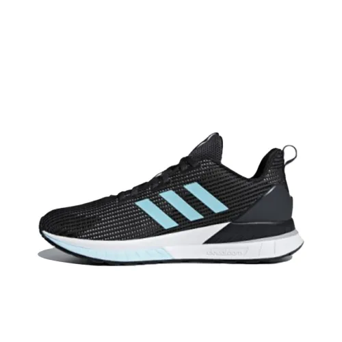 ADIDAS NEO Questar Slip-резистентная и дышащая низкая верхняя повседневная беговая обувь для женщин черно-синяя