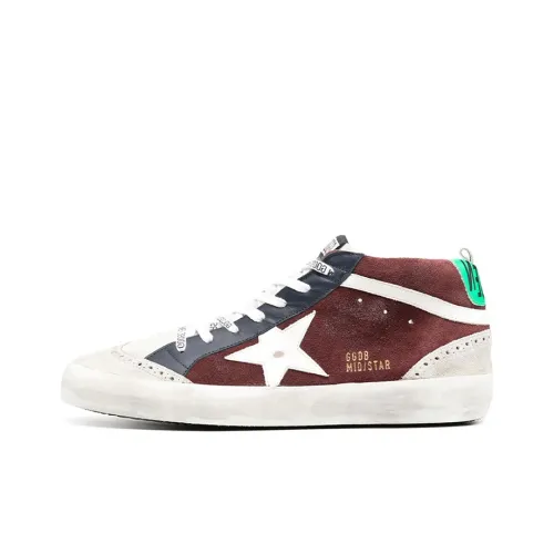 Golden Goose Mid Star MID Топ Скейтборд Кроссовки Мужские Коричневые