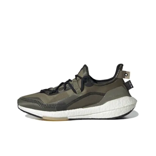 Parley x Adidas ULT Дышащий Устойчивый к растяжению и Устойчивый к истиранию Низкий Топ Повседневные Беговые кроссовки Унисекс Оливково-зеленый