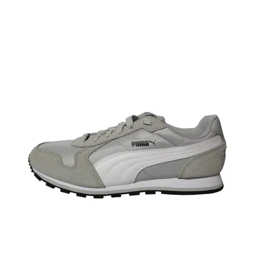 PUMA St Runner Амортизирующий Противоскользящий Износостойкий Дышащий и Легкий Низкий Топ Беговые кроссовки Мужские Серые