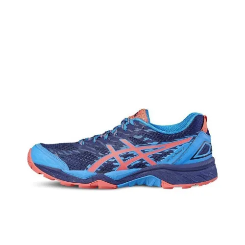 Asics Gel FujiTrabuco 7 Устойчивые к истиранию Низкие Кроссовки для Бега Женские Синие