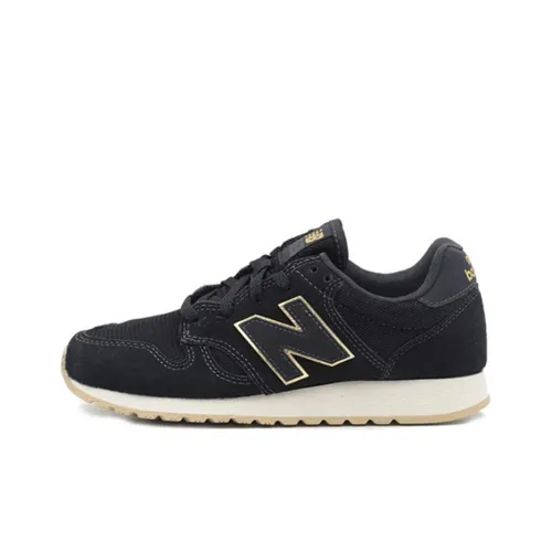 New Balance NB 520 Low Топ Повседневные Беговые Кроссовки Женские Черный Золото