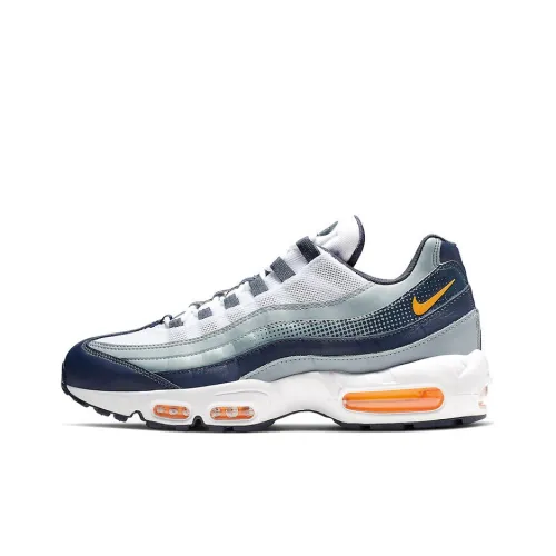 Nike Air Max 95 Low Беговые кроссовки Мужские Белые Синие
