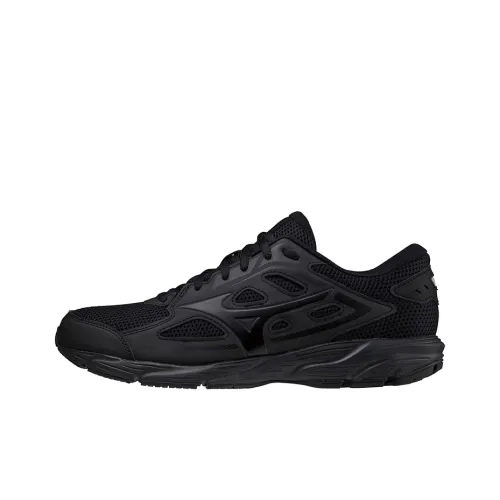 Mizuno Spark 7 Slip-Resistant Abrasion-Resistant Breathable Low-Top Running Shoes Men's Black Мицубо Спарк 7 Противоскользящий Устойчивый к Износу Дышащие Низкие Кроссовки для Бега Мужские Черные