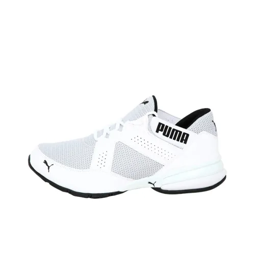 PUMA Enzo Slip-resistant Abrasion-resistant Cushioning Breathable Coating Low-Top Running Shoes Men's White Black PUMA Enzo Противоскользящий Устойчивый к истиранию Амортизация Дышащее покрытие Низкие кеды для бега Мужские Белый Черный