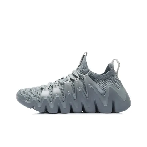 LINING Phantom Stinger Аbrasion-resistant Bottom Resistant Амортизация Breathable Низкий Топ Беговые кроссовки Мужской Серый