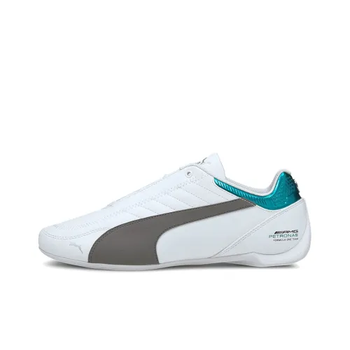 PUMA MAPM Future Kart Cat Slip-Resistant и Breathable Низкие Кроссовки для Бега Мужские Белый Серый Синий