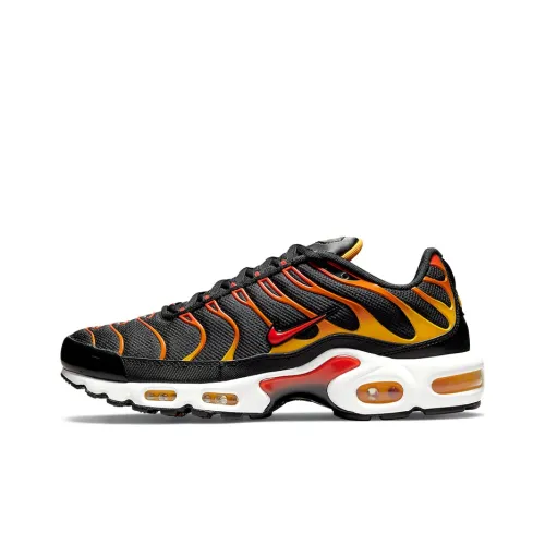 Nike Air Max Plus Low Топ Беговые кроссовки Мужские Черные и Оранжевые