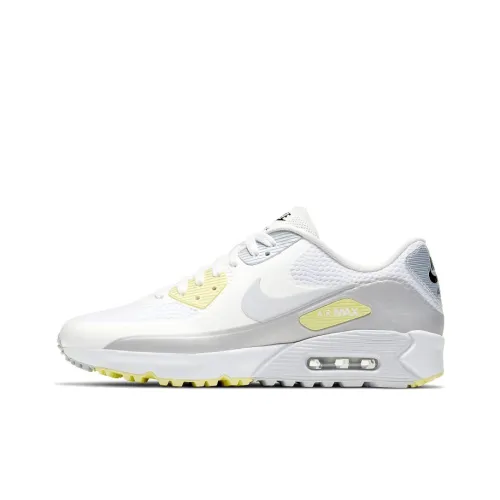 Nike Air Max 90 Low Топ Беговые кроссовки Мужские Белый Желтый