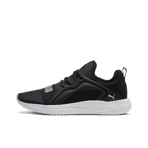PUMA Shock Absorbers Slip-Resistant Abrasion-Resistant Breathable Low-Top Casual Running Shoes Unisex Black PUMA Shock Absorbers Противоскользящие устойчивые к истиранию дышащие низкий топ повседневные беговые кроссовки унисекс черный