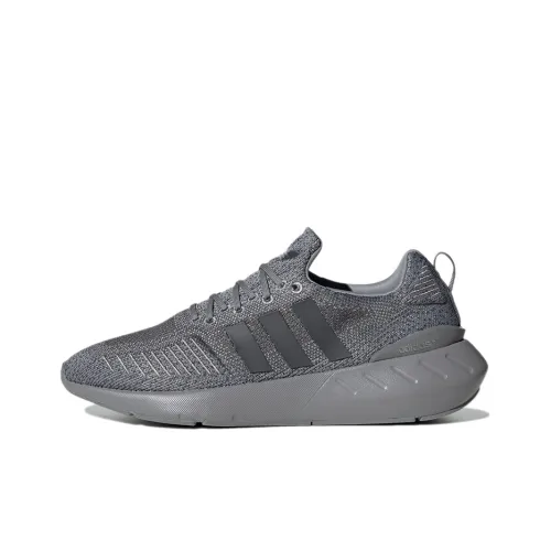 Adidas Originals Swift Run 22 Slip-resistant Abrasion-resistant Low-top Беговые кроссовки Унисекс Темно-серый