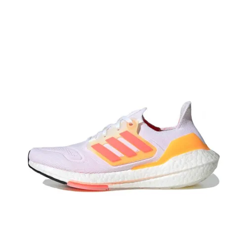 Adidas Ultraboost 22 Амортизаторы Устойчивые к истиранию Низкий Топ Повседневные Беговые кроссовки Женские Розовый Оранжевый