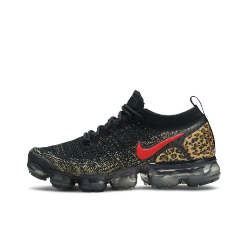Nike VaporMax Flyknit 2 Low Топ Повседневные Беговые Кроссовки Женские Черные Коричневые