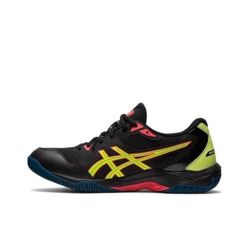 Asics Gel Rocket 10 Low Топ Беговые кроссовки Мужские Черные Желтые