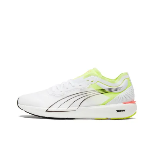 PUMA Liberate Nitro Low Топ Повседневные Беговые Кроссовки Мужские Белый Желтый