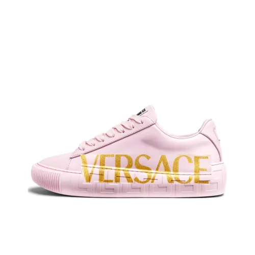 VERSACE Низкие кроссовки для скейтбординга женские розовые