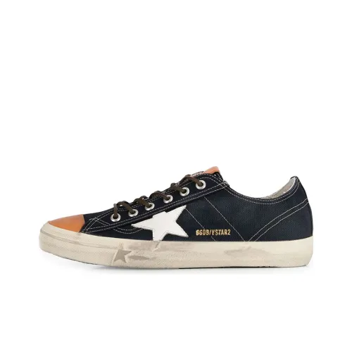Golden Goose V Star Low Top Canvas Shoes Men's Black