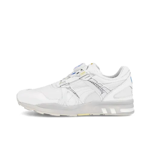 PUMA Амортизация Дышащий Легкий Устойчивый к истиранию Низ Отталкивающий Низ Низкий Топ Повседневные Беговые кроссовки Унисекс Белый